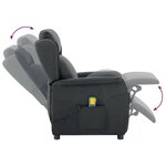 vidaXL Chaise de massage Gris foncé 67.5 x 93.5 x 101.5 cm tissu