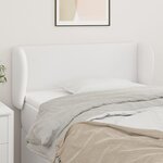 vidaXL Tête de lit avec oreilles Blanc 103x23x78/88 cm Similicuir