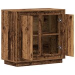 vidaXL Buffet en bois ancien 80x34x75 cm Bois d'ingénierie