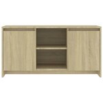 vidaXL Meuble TV Chêne sonoma 102x37 5x52 5 cm Bois d'ingénierie