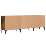 vidaXL Meuble TV chêne fumé 150x30x50 cm bois d'ingénierie