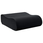 vidaXL Coussin d’assise Uni Noir 40 x 40 x 13 cm