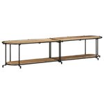 vidaXL Meuble TV 200x42x40 cm bois massif de manguier brut