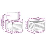 vidaXL Ensemble de canapés d'extérieur 5 pc Blanc et anthracite