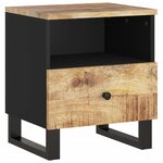 vidaXL Table de chevet Bois de manguier solide et bois d'ingénierie