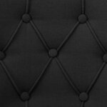 vidaXL Chaises à manger lot de 6 noir tissu