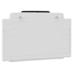 vidaXL Coussin de tête de lit noir et blanc 90 cm similicuir
