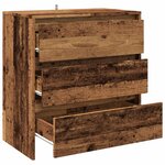 vidaXL Buffet vieux bois 70x41x75 cm bois d'ingénierie