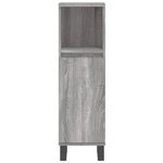 vidaXL Ensemble de meubles de salle de bain 3 Pièces Sonoma gris