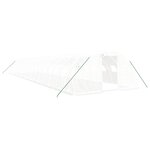 vidaXL Serre avec cadre en acier blanc 72 m² 18x4x2 m