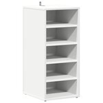 vidaXL Armoire à chaussures Blanc 31 5x35x70 cm Bois d'ingénierie