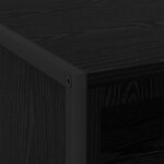 vidaXL Table de chevet avec tiroir 2 Pièces Chêne noir 50 x 39 5 x 50 cm