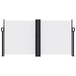 vidaXL Auvent latéral rétractable blanc 120x1000 cm