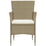 vidaXL Ensemble à manger de jardin 11Pièces Résine tressée Beige