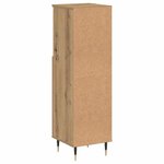 vidaXL Armoire de salle de bain chêne artisanal 30x30x100 cm