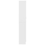 vidaXL Armoire à vitrine Blanc 82 5x30 5x185 cm Bois d'ingénierie