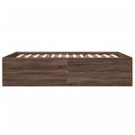 vidaXL Cadre de lit sans matelas chêne marron 140x200 cm