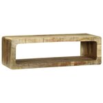 vidaXL Meuble TV avec étagère Marron Bois de manguier massif