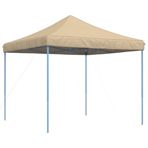vidaXL Tente de fête 292 x 292 x 315 cm Beige Tissu Oxford