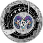 Pièce de monnaie en Argent 500 Francs g 10 Millésime 2025 Zodiac Signs 2025 ARIES