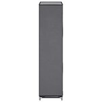 vidaXL Armoire à chaussures avec housse Gris 58x28x106 cm Tissu