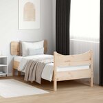 vidaXL Cadre de lit sans matelas 90x200 cm bois de pin massif