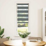 vidaXL Store zèbre gris foncé largeur du tissu 40 9 cm polyester