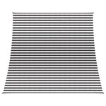vidaXL Voile d'ombre Anthracite et blanc 4 / 5 x 4 m HDPE