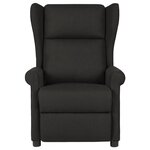 vidaXL Fauteuil inclinable Noir Tissu