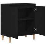 Buffet vidaXL Chêne Noir 60x35x70 cm en bois d'ingénierie