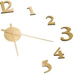 vidaXL Horloge murale 3D Design moderne Doré 100 cm XXL