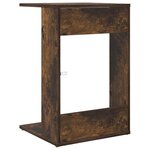vidaXL Table d'appoint Chêne fumé 40 x 38 x 62 5 cm Bois d'ingénierie