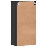 vidaXL Meuble mural avec porte Noir 55 x 29 x 100 cm Bois d'ingénierie