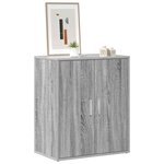 vidaXL Meuble à chaussures Sonoma gris 60x35x70 cm Bois d'ingénierie