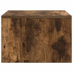 vidaXL Bureau mural Chêne fumé 60 x 45 x 30 cm Bois d'ingénierie