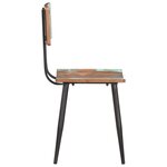 vidaXL Chaises de salle à manger 2 Pièces Bois de récupération solide