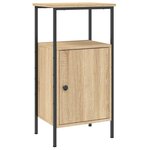 vidaXL Tables de chevet 2 Pièces chêne sonoma 41x31x80 cm bois ingénierie