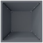 vidaXL Pot de jardin en forme de bol 5 Pièces Anthracite 35 x 35 x 15 cm