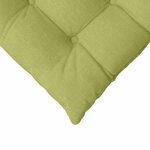vidaXL Coussins de siège 2 Pièces Vert clair 40 x 40 x 6 cm tissu