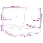 vidaXL Coussins de palette lot de 3 beige tissu