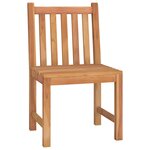 vidaXL Ensemble à manger de jardin 4 Pièces Bois de teck massif