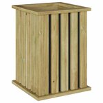 vidaXL Jardinière Marron 33 x 33 x 45 cm Pin imprégné