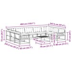 vidaXL Ensemble de canapés d'extérieur 10 Pièces Blanc et gris clair