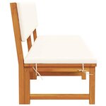 vidaXL Transat Huile Naturelle 200 x 57 x 75cm Bois d'acacia massif