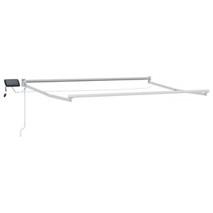vidaXL Cadre de store rétractable électrique Blanc 3 x 2 m Aluminium