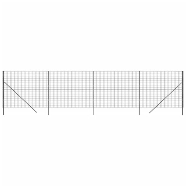 vidaXL Clôture en treillis métallique anthracite 1 4x10 m