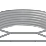 vidaXL Lit surélevé de jardin Acier galvanisé marron
