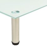 vidaXL Meuble TV Givré 60x35x17 cm Verre trempé