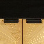 vidaXL Table basse Noir et or 80 x 50 x 40 cm