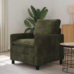 vidaXL Canapé Vert 76 x 81 x 87 5 cm Polyester